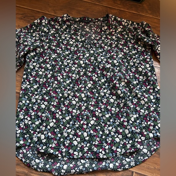 Denver Hayes Floral long Sleeve Blouse Size Large - Picture 1 of 4